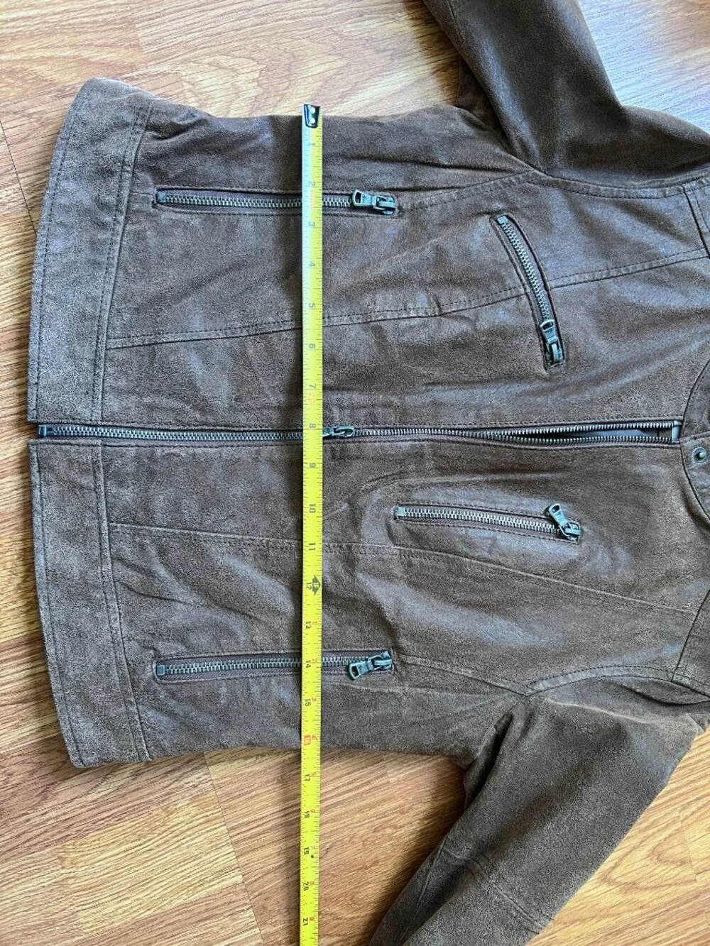 Levi's Classic Black Genuine Nubuck Leather Moto Jacket S - Picture 9 of 10